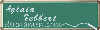Aglaia Hebbert Visitenkarte